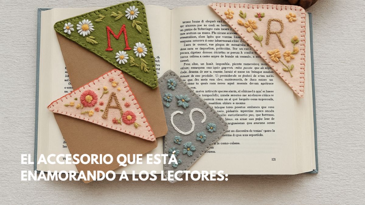 El accesorio que está enamorando a los lectores: marcapáginas bordados que todos quieren tener